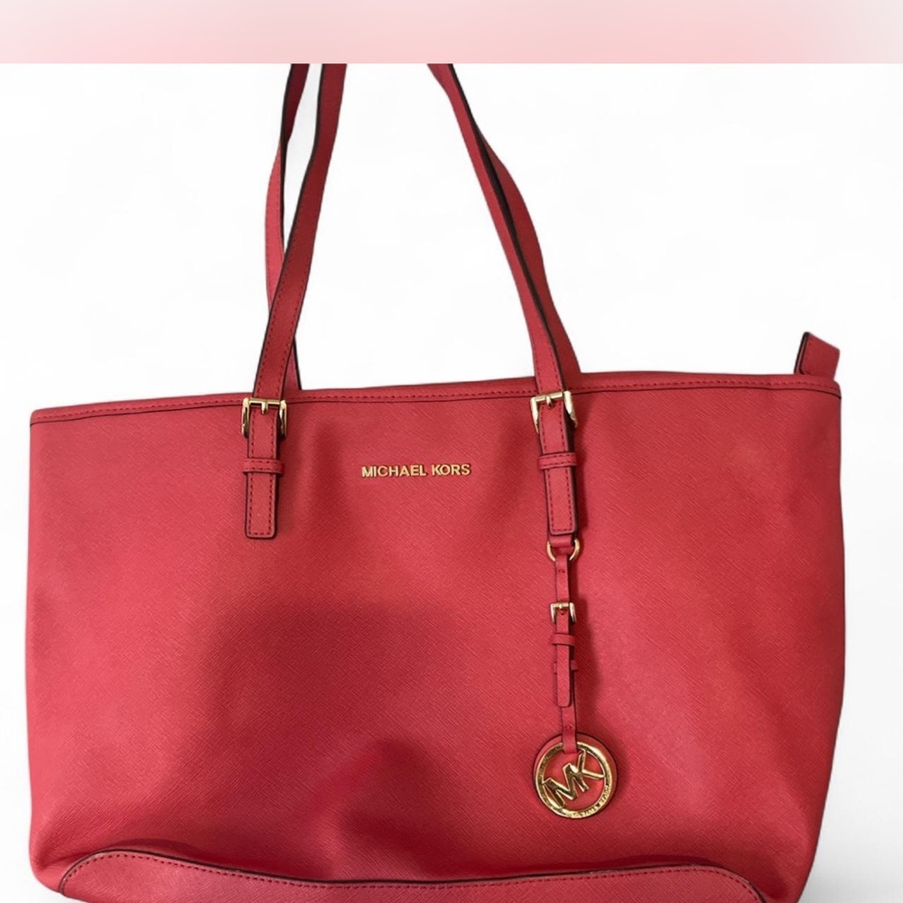 Michael Kors Coral Pinkish  Tote Bag